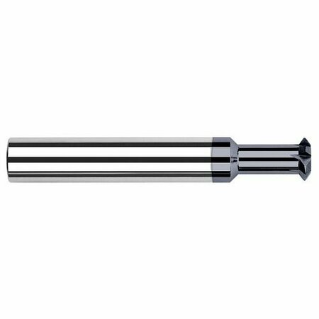 HARVEY TOOL 3/16 dia. x 0.0050 in. Radius x 0.0990 in. x 3/16 Neck Carbide Double Angle Shank Cutter, 4 Flute 755212-C3